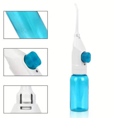 Home High Pressure Oral Irrigator Portable Teeth Clean Water Manual Dental Floss High Pressure Water Stick